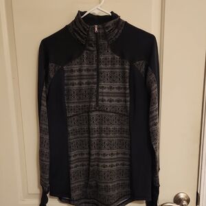 CALIA by Carrie Underwood Black and Gray Cowl Sweater